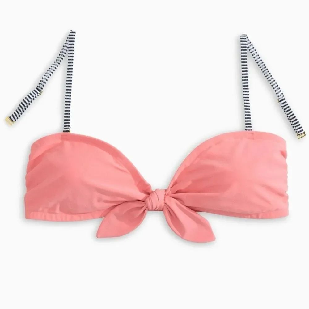 Southern Tide Womens Bandeau Bikini Top size Medium in Citrus Punch